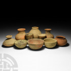 Indus Valley and Other Vessel Collection. 4th-2nd millennium B.C. A mixed group of ten ceramic cups, bowls and jars, including eight Indus Valley vess...