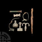 Roman Military Artefact Collection. 1st-4th century A.D. A mixed group of largely military related artefacts comprising: a rare iron 'ballista' bolt a...