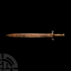 French Artilleryman's Short Sword. 19th century A.D. A model 1831 short sword known as a 'cabbage chopper', composed of a ribbed grip and wide blade. ...