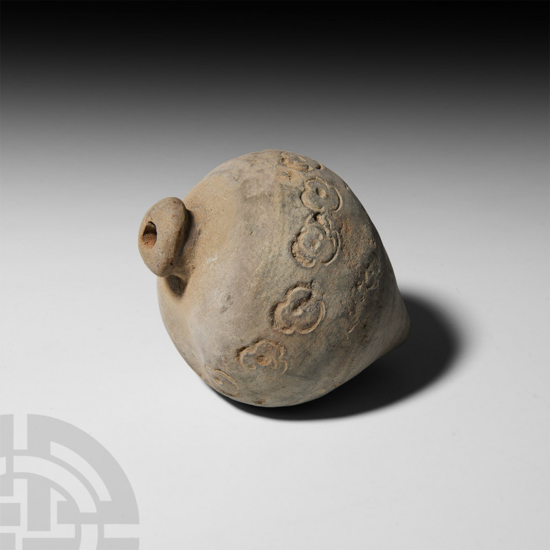 Byzantine 'Greek Fire' Fire Bomb or Hand Grenade. 9th-11th century A.D. A hollow...