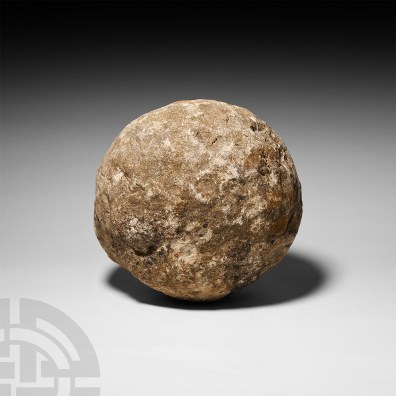 Roman 'Thames' Onager Shot. 4th century A.D. A large sub-spherical example of Ro...