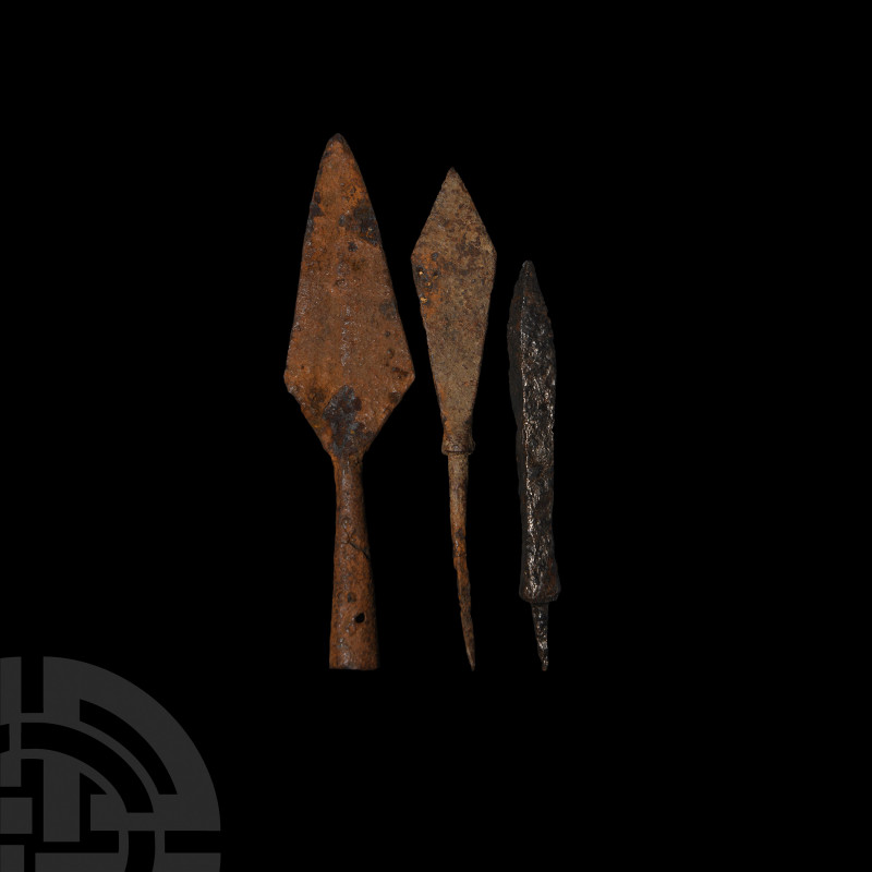 Eastern European Medieval Arrowhead and Crossbow Bolt Collection. 9th-15th centu...