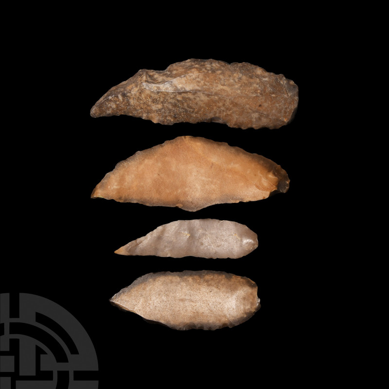Stone Age Neolithic or Earlier Flint Blades. 6th-3rd millennium B.C. A mixed gro...