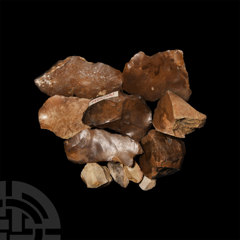 Stone Age Neolithic and Mesolithic Flint Artefacts. 6th millennium B.C.-10,000 B...