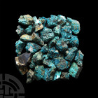 Blue Chrysocolla Mineral Specimen Collection. A group of chrysocolla mineral specimens of various shapes and sizes. 530 grams total, 9-59 mm (3/8 - 2 ...