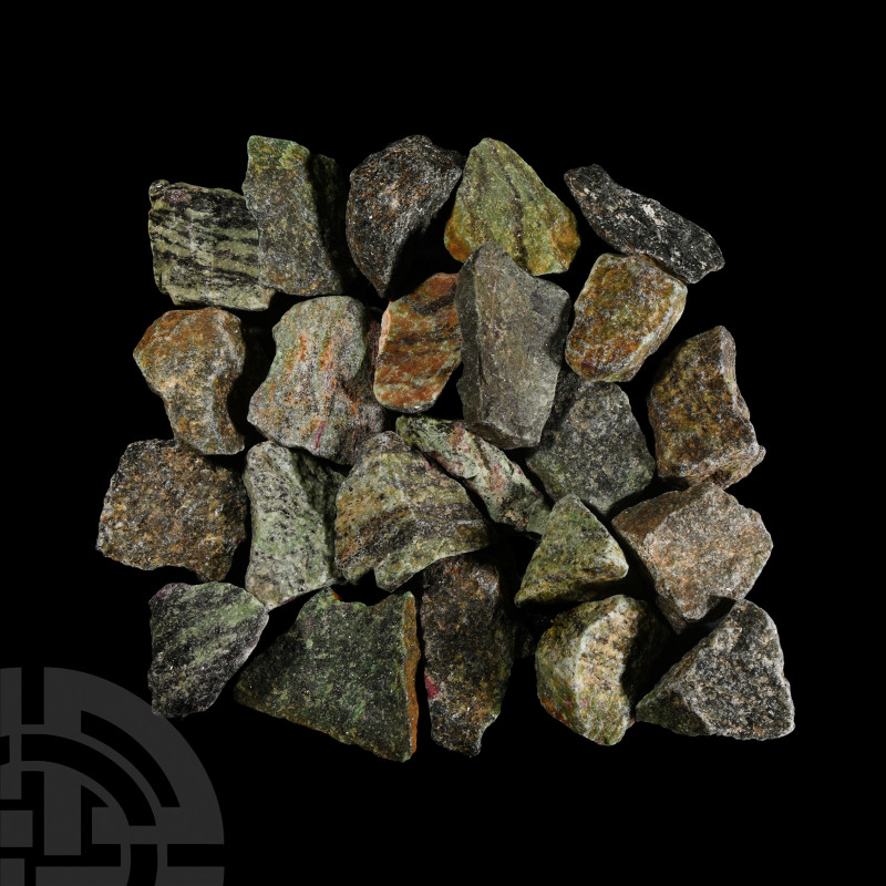 Large Ruby in Zoisite Specimen Collection. A group of twenty-three large ruby in...