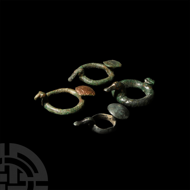 Iron Age Duck-Headed Clothes Toggle Collection. 15th-14th century B.C. A group o...