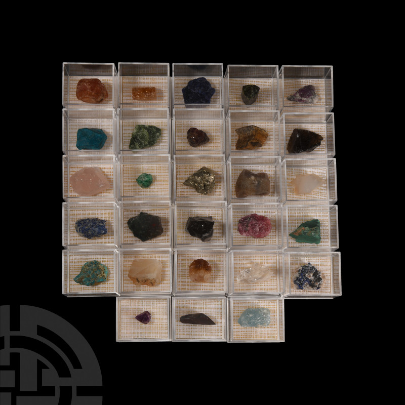 Mixed Crystal Gemstone Collection. A mixed group of twenty-eight crystal and gem...