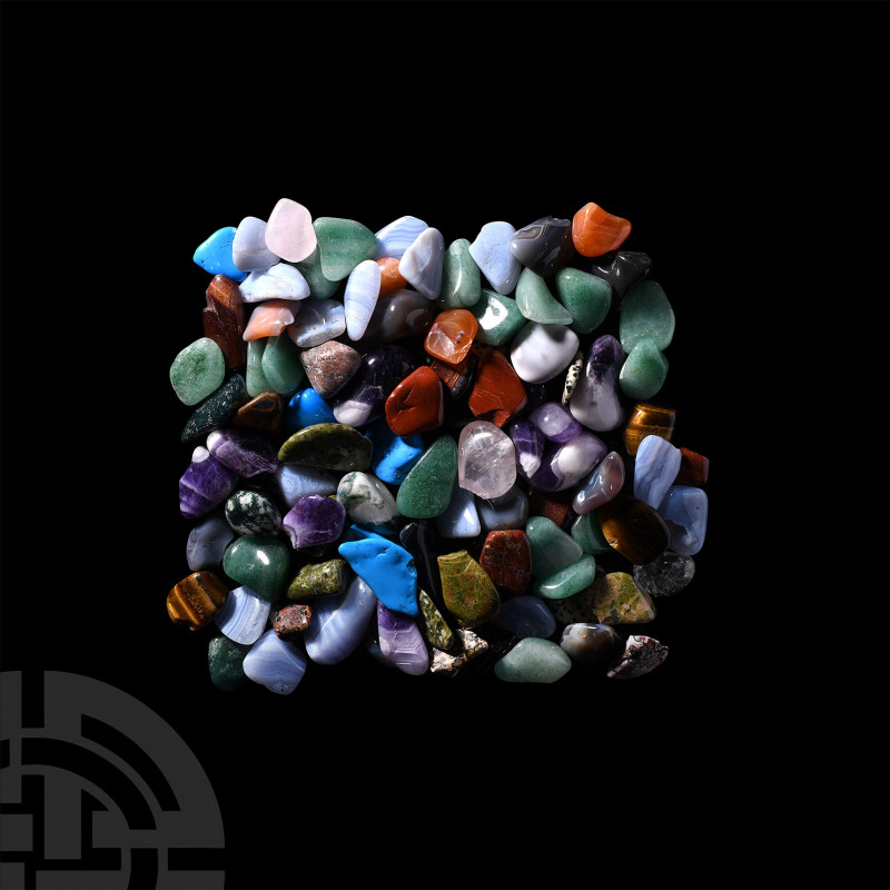 100 Polished Mineral Specimens. A mixed group of one hundred polished mineral sp...
