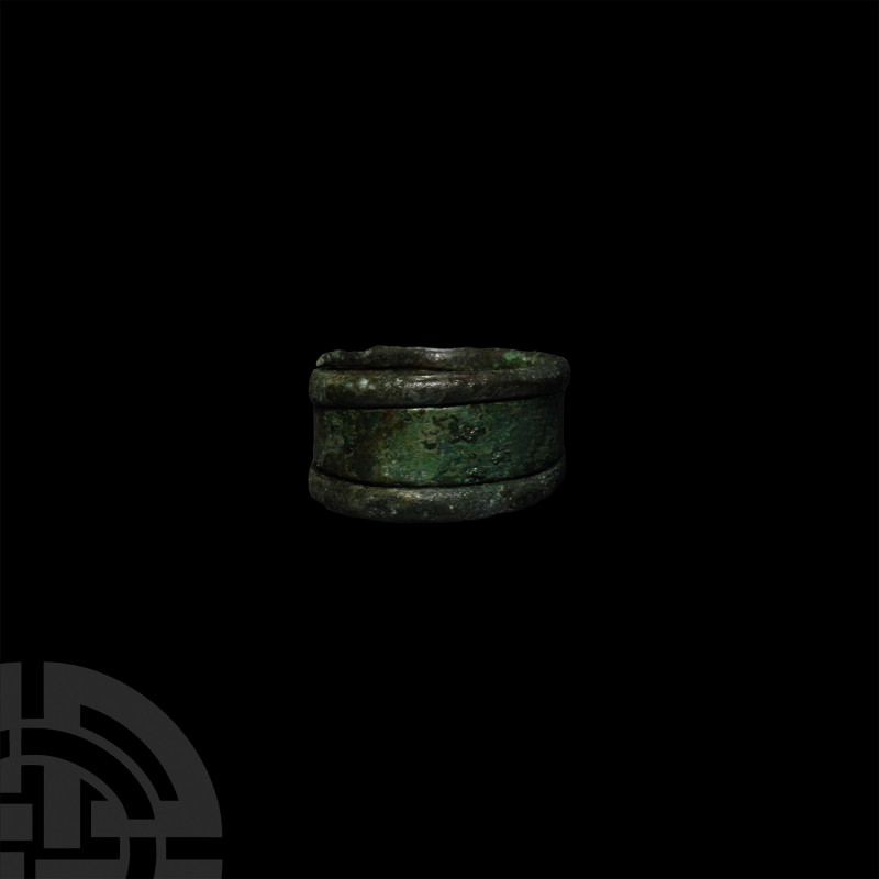 Viking Age Coiled Ring. 9th-12th century A.D. A coiled ring formed from a single...