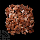 100 Red Calcite Mineral Specimens. A group of one hundred red calcite mineral specimens. 1.3 kg total, 21-51 mm (1 - 2 in.) From Mexico. Mineral Impor...