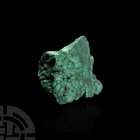 Polished Malachite Section. A specimen of malachite with one cut face showing the complex internal structure. 262 grams, 75 mm (3 in.) D R of Congo. M...