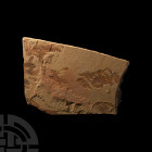 Fossil Fish Mortality Plate. Eocene Period, 58-36 million years B.P. An irregular mortality plate with a shoal of Knightia alta fish. 890 grams, 25 cm...