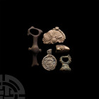Viking Artefact Collection. c.9th-12th century A.D. A mixed group of artefacts including a seal matrix, two seals with floral motifs and other items. ...