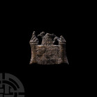 Medieval Henry VI Pilgrim's Badge. 15th-16th century A.D. A Henry VI pilgrim, secular or souvenir badge in the form of a turreted wall, body of king H...
