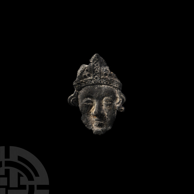 Medieval Thomas Becket Pilgrim's Badge. 14th-15th century A.D. A lead-alloy pilg...