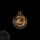 Medieval John the Baptist Pilgrim's Badge. c.1450-1550 A.D. A bronze late medieval or Tudor discoid pilgrim's badge, likely representing a charger or ...