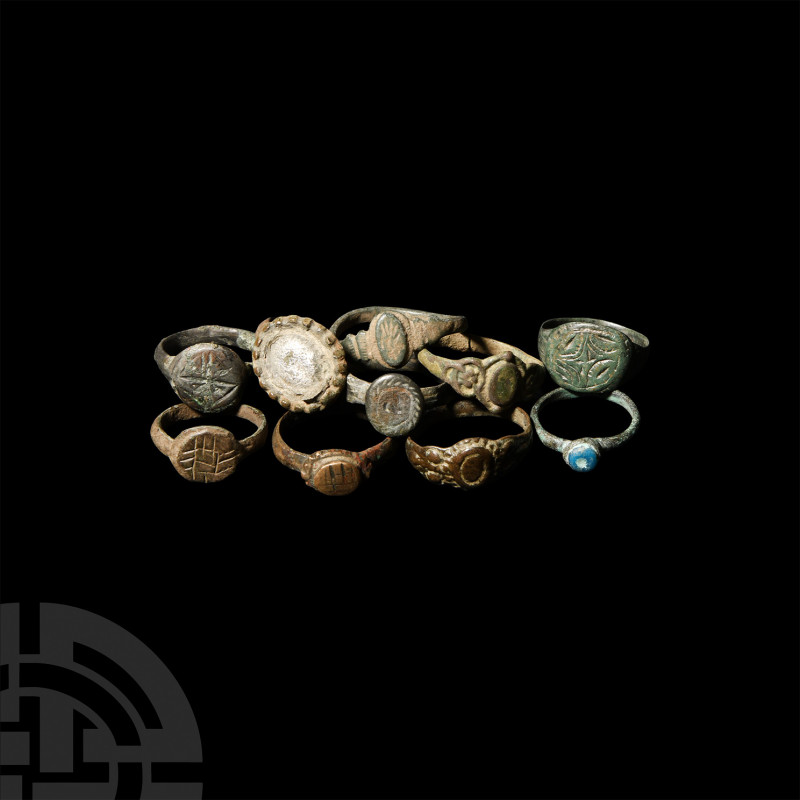 Medieval and Other Ring Collection. Mainly 12th-15th century A.D. A mixed group ...
