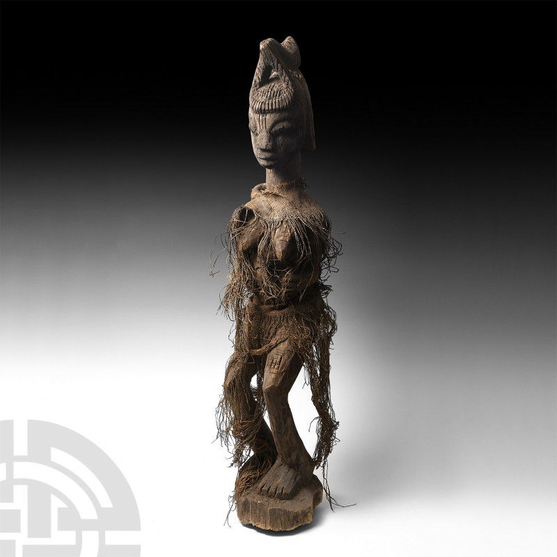 Yoruba Standing Female Figure. 19th century A.D. A Yoruba Tribe standing female ...