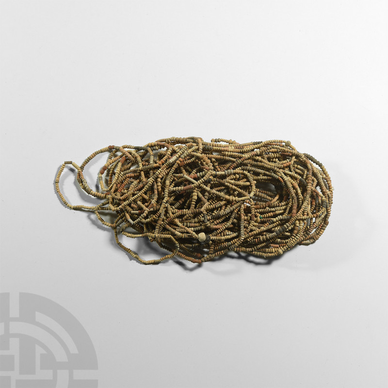 North African Necklace Bead String Group. 19th century A.D. or later. A group of...