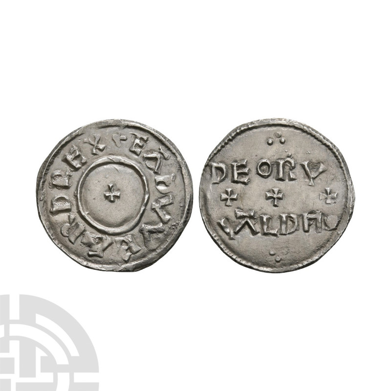 Edward the Elder - Deorwald - Two Line Penny. 880-899 A.D. BMC type ii. Obv: sma...