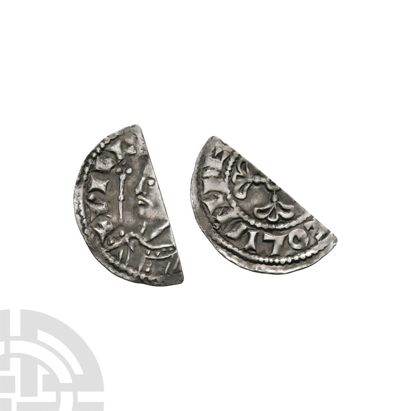 William I - London - Profile Left Cut Halfpenny. 1066-1068 A.D. BMC type i. Obv:...