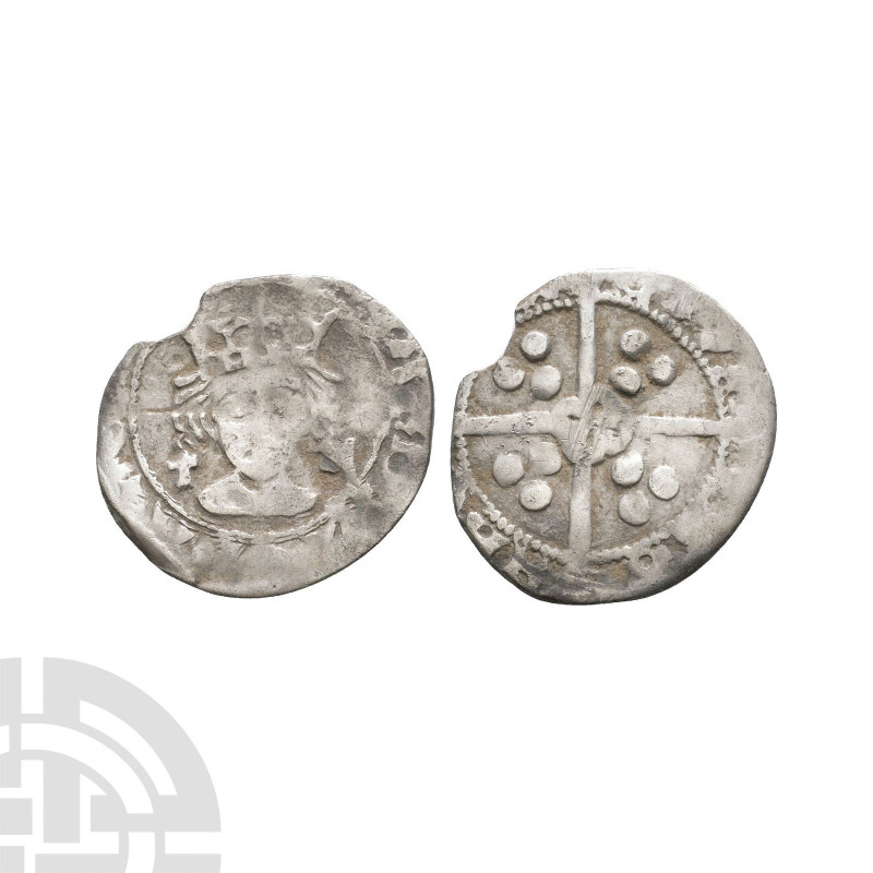 Richard III - York / Archbishop Rotherham - Penny. 1483-1485 A.D. Obv: facing bu...