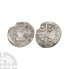 Richard III - York / Archbishop Rotherham - Penny. 1483-1485 A.D. Obv: facing bust with T left and upright key right with RICARDVS REX ANGLIE legend w...