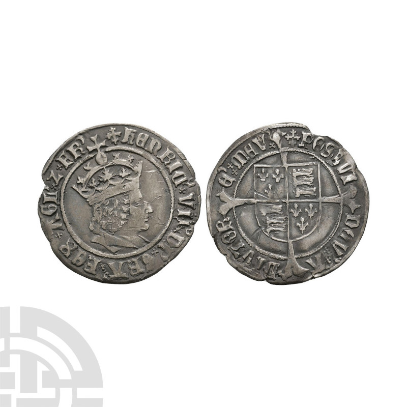Henry VII - Profile Groat. 1504-1505 A.D. Regular issue. Obv: profile bust with ...