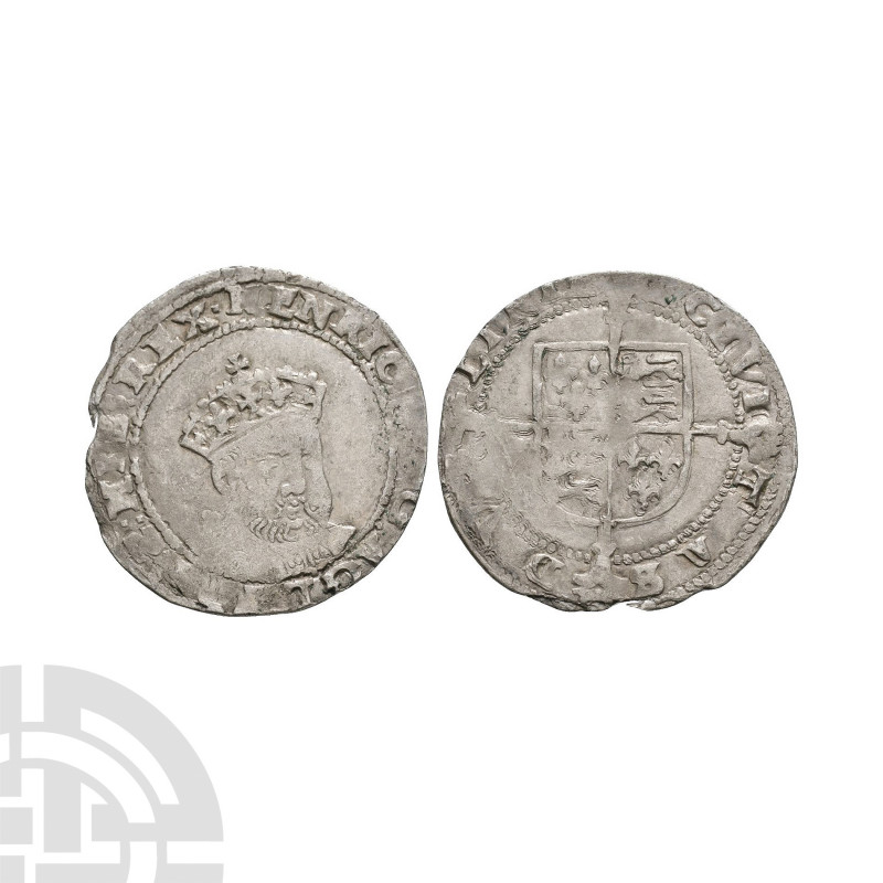Ireland - Edward VI / Henry VIII - Dublin - Posthumous Sixpence. 1547-1550 A.D. ...