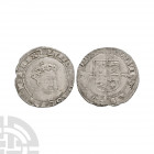 Ireland - Edward VI / Henry VIII - Dublin - Posthumous Sixpence. 1547-1550 A.D. Posthumous issue, type IV. Obv: three-quarter facing bust with HENRIC ...