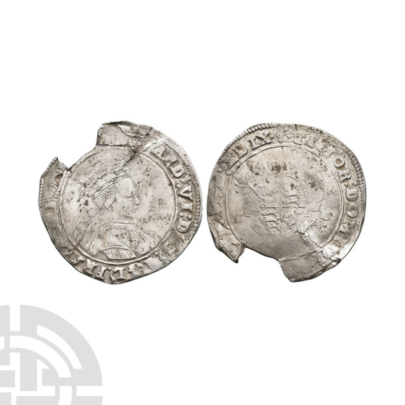 Edward VI - 1549 - Canterbury - Base Shilling. Dated 1549 A.D. Second period. Ob...