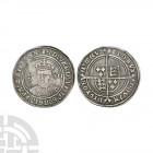 Edward VI - Tower - Fine Shilling. 1551-1553 A.D. Third period. Obv: facing bust with rose left and XII right with EDWARD VI D G AGL FRA Z HIB REX leg...