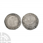 Elizabeth I - 1578 - Sixpence. Dated 1578 A.D. Fifth issue. Obv: profile bust with rose behind and ELIZABETH D G ANG FR ET HI REGINA legend with 'plai...