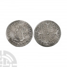 Elizabeth I - 1568 - Milled Sixpence. Dated 1568 A.D. Milled issue, bust F. Obv: profile bust with rose behind and ELIZABETH D G ANG FR ET HI REGINA l...