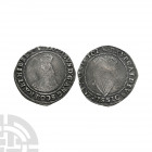 Ireland - James I - Shilling. 1603-1604 A.D. First coinage, second bust. Obv: profile bust with IACOBVS D G ANG SCO FRA ET HIB REX legend and 'martlet...