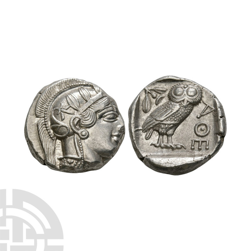Attica - Athens - Owl AR Tetradrachm. 454-404 B.C. Obv: helmeted head of Athena ...