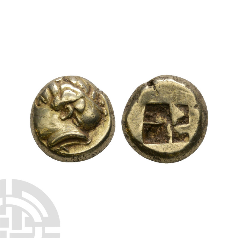 Ionia - Phokaia - Nymph Electrum Hekte. 387-326 B.C. Obv: head of nymph left, ha...