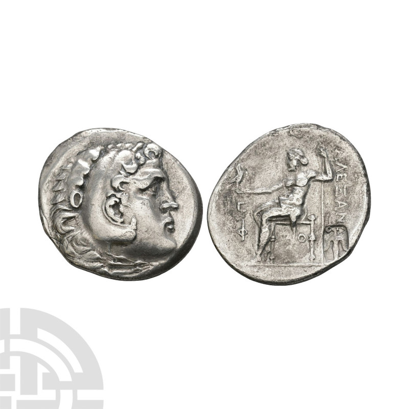Macedonia - Alexander III (the Great) - Countermarked AR Tetradrachm. 213-212 B....