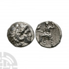 Macedonia - Alexander III (the Great) - AR Tetradrachm. 311-305 B.C. Posthumous issue, struck under Seleukos I Nikator, Babylon I mint. Obv: head of H...