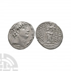 Seleukid Kingdom - Philip I Philadelphus - AR Tetradrachm. After 83 B.C. Obv: diademed head of Philip Philadelphus right. Rev: BASILEWS FILIPPOY EPIFA...