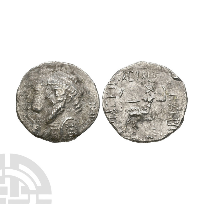 Kings of Elymais - Kamnaskires III and Anzaze - Double Portrait AR Tetradrachm. ...