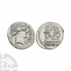 L Scribonius Libo - Puteal Scribonianum AR Denarius. 62 B.C. Rome mint. Obv: diademed head of Bonus Eventus right; LIBO behind and BON EVENT before. R...