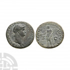 Nero - Genius AE As. 64 A.D. Rome mint. Obv: NERO CLAVD CAESAR AVG GER P M TR P IMP P P legend with laureate bust right. Rev: GENIO AVGVSTI legend wit...