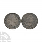 France - First Empire - Napoleon Bonaparte - 1809 L - 1 Franc. Dated 1809 A.D. Bayonne mint. Obv: profile bust with NAPOLEON EMPEREUR legend. Rev: 1 /...