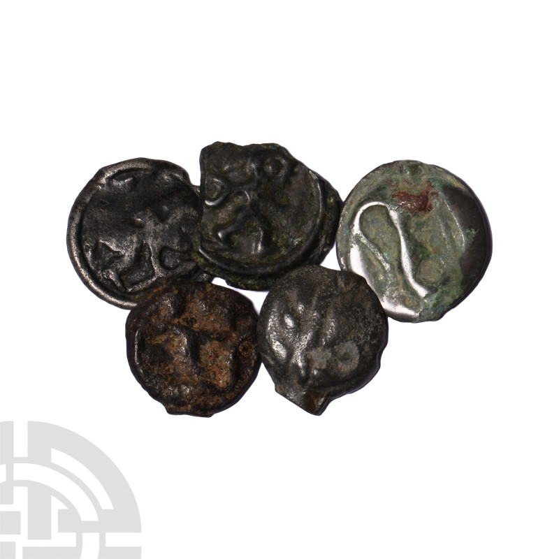 Gaul - Mixed Potins [5]. 1st century B.C. Group comprising: mixed issues and typ...