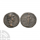 Domitian - Moneta AE As. 90-91 A.D. Rome mint. Obv: IMP CAES DOMIT AVG GERM COS XV CENS PERP P legend with laureate bust right. Rev: MONETA AVGVSTI le...