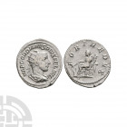 Gordian III - Fortuna AR Antoninianus. 243-244 A.D. Rome mint. Obv: IMP GORDIANVS PIVS FEL AVG legend with radiate and draped bust right. Rev: FORT RE...