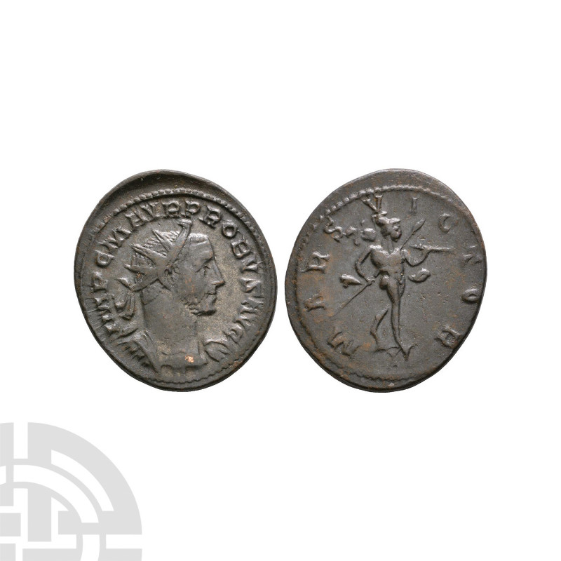 Probus - Mars AE Antoninianus. 277 A.D. Lugdunum mint. Obv: IMP C M AVR PROBVS A...