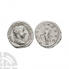 Gordian III - Aequitas AR Antoninianus. 239 A.D. Rome mint. Obv: IMP CAES M ANT GORDIANVS AVG legend with radiate and draped bust right. Rev: AEQVITAS...
